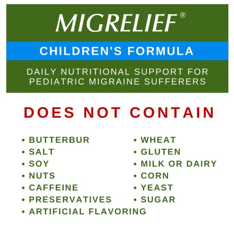 Infantil – Tríplice Terapia com Puracol™ – Suporte Nutricional para Crianças com Enxaqueca – 60 Cápsulas/1 Mês de Fornecimento - MigreLief