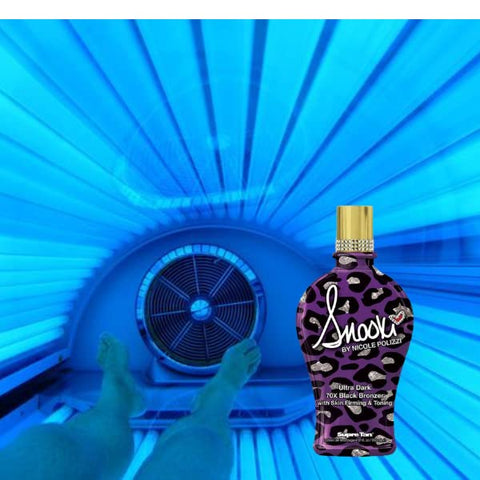 Snooki Ultra Dark 70X Black Bronzer com Firmeza da Pele | 70X Bronzeador Preto Ultra Escuro com Firmeza da Pele | 200g - Supre
