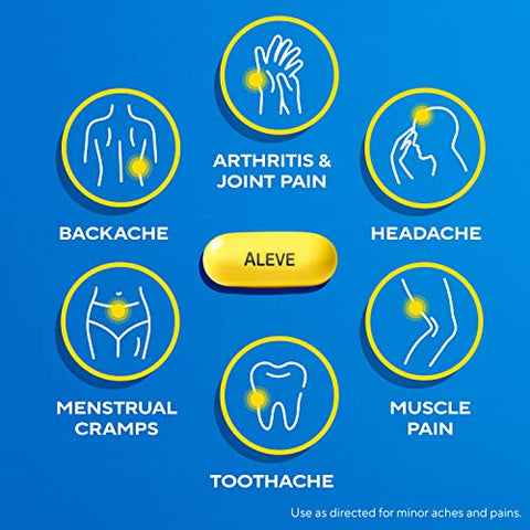 Gelcaps – Alívio da Dor da Artrite, 160 Cápsulas – Naproxeno Sódico - Aleve