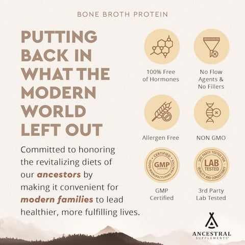 Proteína em Pó de Carne de Pasto, Baunilha, Caldo de Osso de Carne com Órgãos Bovinos – 100% Natural e Nutritivo - Ancestral Supplements