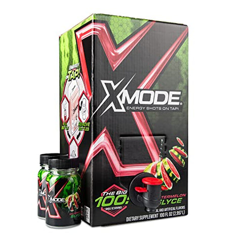 XMODE - X-Mode Energy Shots on Tap 100 Porções – Energia em Alta com Praticidade e Sabor Intenso | X-Mode Shots Energéticos 100 Porções