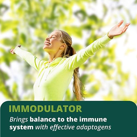 ADAPTOHEAL - Immodulator – Suplemento Adaptogênico para o Bem-Estar, com Ginseng, Ashwagandha, Cogumelo Reishi – Suporta Resposta ao Estresse, Equilíbrio do Humor e Função do Sistema Imunológico (180g)