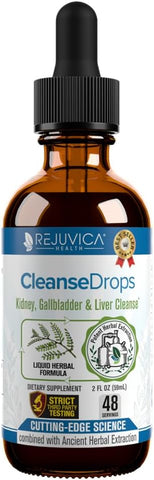 Rejuvica Health - Cleanse Drops – Avançado para os Rins | Fórmula Poderosa | 100% Natural