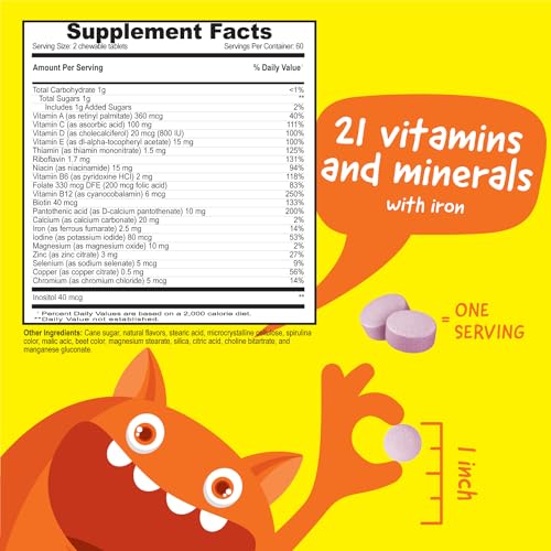VitaWorks - Multivitamínico Infantil com Ferro – Fortaleça seu filho com os nutrientes essenciais – Marca XYZ