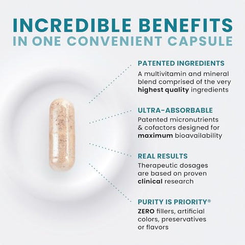 Pure Therapro Rx - Methyl Multi Sem Ferro – Multivitamínico Metilado para Homens – Marca Methyl Multi