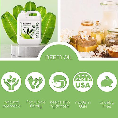 Premium Nature - Óleo de Neem Orgânico para Pele e Cabelo – 100% Puro, Extraído a Frio, Ideal para Misturar com Óleos Essenciais, Plantas e Massagens – Spray para Ambientes Internos
