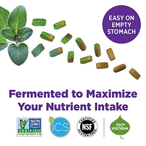 Multivitamínico para Homens 50 Plus – Todo Homem Diário 55 com Probióticos Fermentados Alimentos Integrais Astaxantina Orgânica Ingredientes Não-OGM – 90 ct - New Chapter