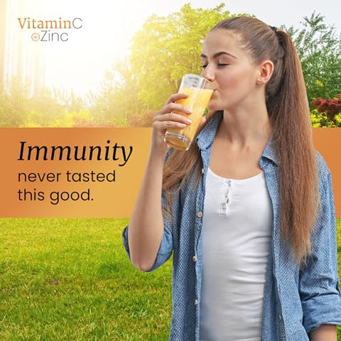 Vitamina C 1000mg Efervescente – Suporte Imunológico Potente com Zinco – Sem Açúcar - SIGNIFY NATURE