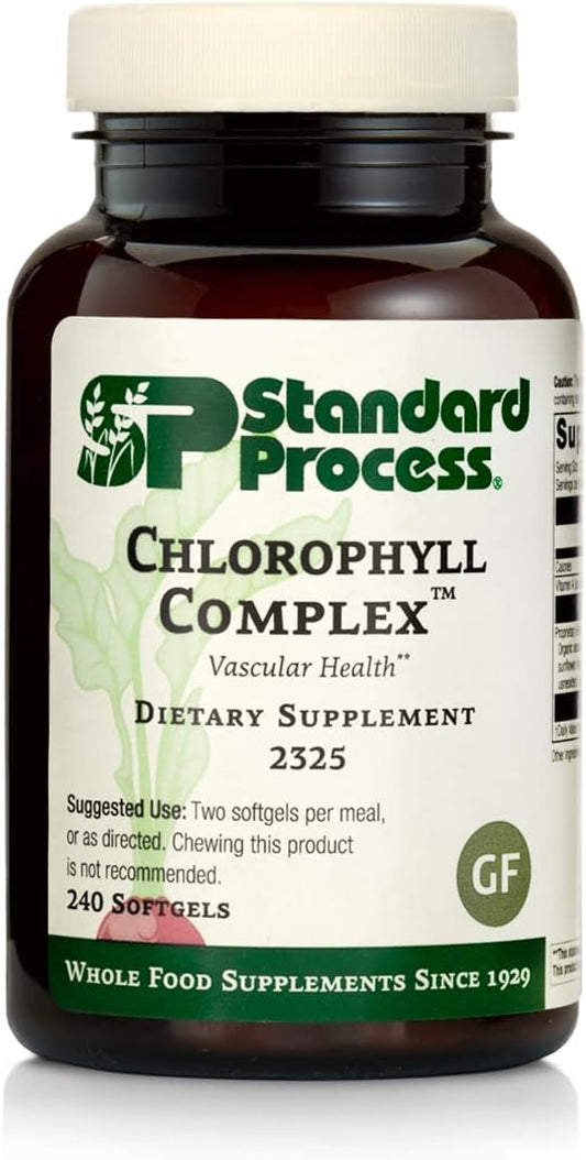 Standard Process Inc. - Complexo de Clorofila Standard Process – Suporte Imunológico, Atividade Antioxidante, Saúde da Pele e Cabelos com Vitamina A, Lecitina de Girassol, Trigo Sarraceno, Musgo Espanhol e