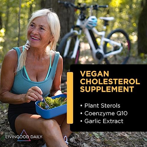 Support – Suplemento para Saúde com Beta Glucanos, Esterois de Pinho, CoQ10 e Raiz de Alho – LDL | 60 cápsulas | Marca Livingood - Livingood Daily