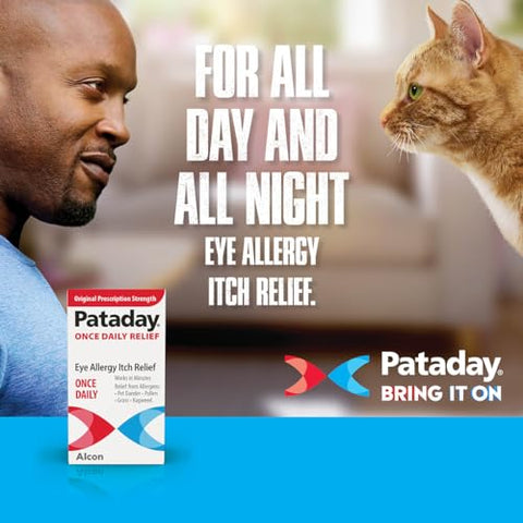 Pataday Alcon: Colírio para Alívio Diário de Alergia Ocular, 2,5 ml (Pacote com 2) – Alívio da Coceira Ocular por Alergia