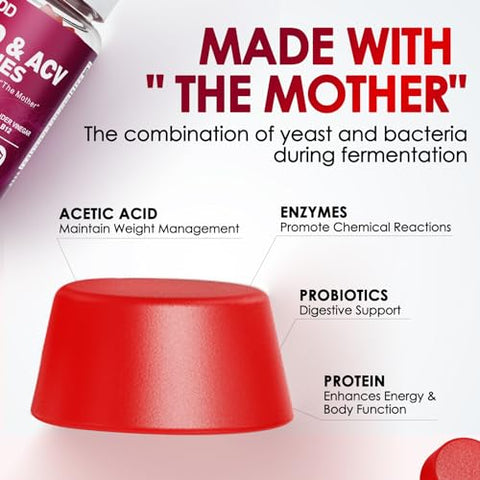 KGGCDD - (3 Pacotes) Gomas Keto ACV Extreme 1500MG Gomas Keto de Vinagre de Maçã Formuladas com Pó de Romã e Beterraba B12 Vegan Non GMO 180 Gomas