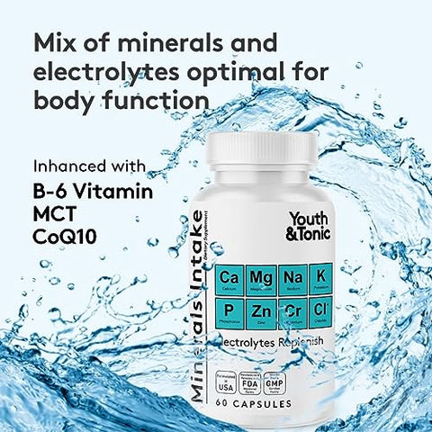 Youth & Tonic - Pílulas Redutoras de Inchaço e Barriga para uma Cintura Fina  | 100% Natural | Resultados Rápidos