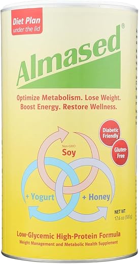 Shake Substituto de Refeição – Pó de Proteína Vegetal de Baixo Índice Glicêmico – Suplemento Nutricional para Apoio à Saúde e Perda de Peso – Sabor Original – 500g - Almased