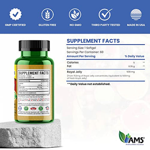 America Medic & Science - America Medic: Óleo de Peixe Ômega-3 1000mg – 60 Cápsulas | Saúde Cardiovascular | Alta Concentração de EPA e DHA | Importado dos EUA