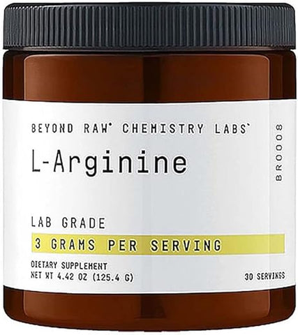 Chemistry Labs L-Arginine em Pó | Potencializa o Exercício e Apoia a Recuperação | 30 Porções - BEYOND RAW