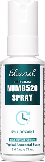 Spray Anestésico Numbing Numb520 com Lidocaína 5%% e Fenilefrina – Alívio da Dor, com Arginina e Alantoína – Seguro para Crianças – 30g - Ebanel