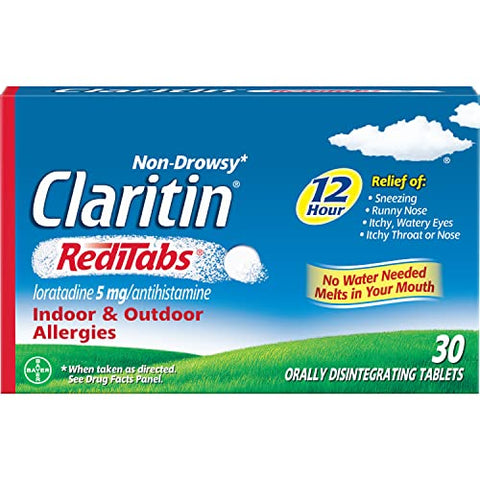RediTabs Indoor Não Sonolento – Alívio Rápido – 24 Comprimidos - Claritin