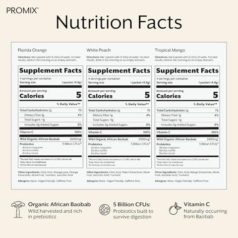 ProMix Nutrition - Promix Debloat Prebióticos e Probióticos – Suporte Imunológico para Saúde Digestiva, Alívio de Náuseas, Reparo Intestinal – Kit Variado – 12 Unidades