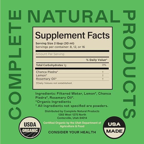 Complete Natural Products - Concentrado Orgânico de Chanca Piedra  – 100ml