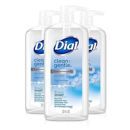 Clean Sabonete Líquido Suave, Sem Fragrância, 680 ml (Pacote com 3) - Dial