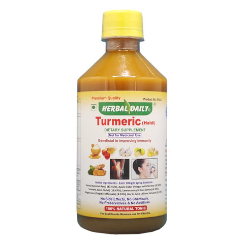 HERBAL DAILY - Suplemento de Cúrcuma Beneficia Asma, Alergia, Suporte Articular e Infecção – Marca: [Nome da Marca]