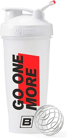 BlenderBottle Shaker 28 oz (800 ml) com Misturador de Arame, Branco - BARE PERFORMANCE NUTRITION