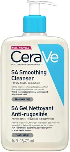 SA Smoothing Cleanser 473ml – Limpeza Suave e Hidratante para uma Pele Saudável - CeraVe