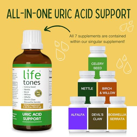 Life Tones - Lifetones – Suporte ao Ácido Úrico para Saúde das Articulações Masculinas