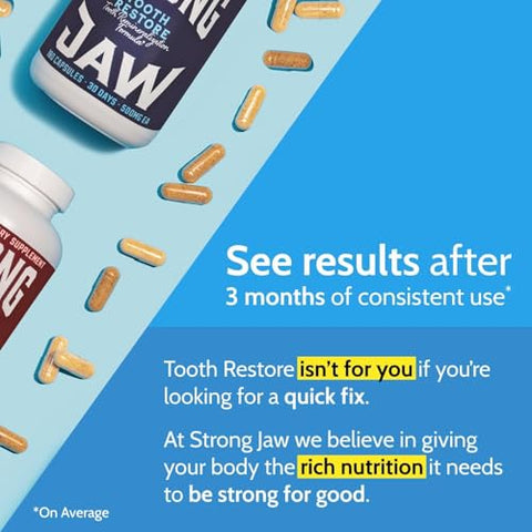 Strong Jaw - Restaurador Dental – Fortalece os Dentes – Marca: Tooth Restore – 60g