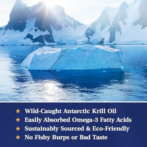 NatureMyst - Óleo de Krill Profissional, Antártico de Alta Qualidade, 60 Softgels Líquidos, Livre de Transgênicos, Sem Glúten, Fabricado nos EUA