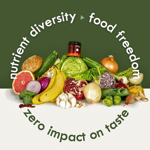 Kit Doméstico 60 Doses – Alívio Eficaz de Inchaço, Gases, Prisão de Ventre, Diarreia, Dor Abdominal – Enzimas Digestivas para Cebola, Alho, Pão, Feijão, Leguminosas, Laticínios - FODZYME