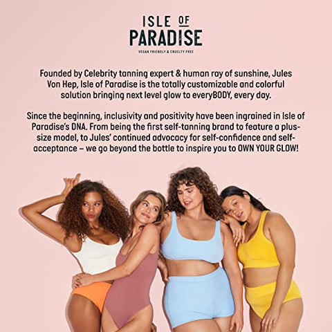 Pincel de Mistura e Aplicação Isle of Paradise Shape and Glow – Tamanho Compacto, Aplicador sem Listras para Rosto e Corpo  Isle of Paradise