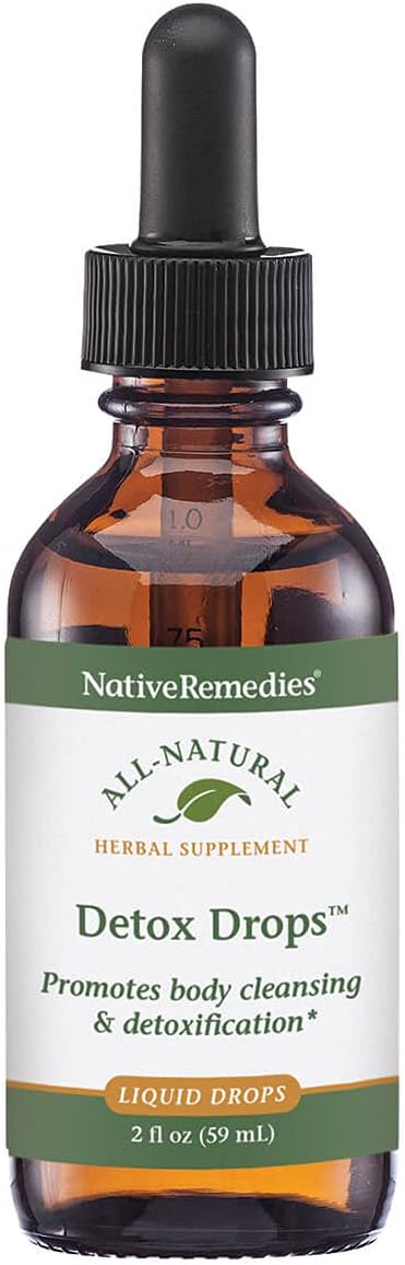Detox Drops Native Remedies – Limpeza Corporal Sistêmica, Liberação de Toxinas e Função Hepática – 59 mL