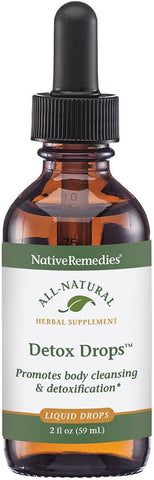 Detox Drops Native Remedies – Limpeza Corporal Sistêmica, Liberação de Toxinas e Função Hepática – 59 mL