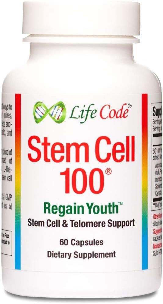 Lifecode - Life Code Stem Cell 100 – 100% Vegetariana Anti-Envelhecimento | Células-Tronco | 100g