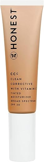 CCC Clean Corrective com Vitamina C Hidratante com Cor | FPS 30 Mineral | Vegano Cruelty Free | Terra Light, 30 ml - Honest Beauty