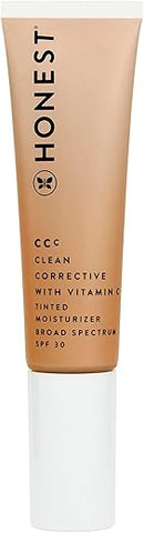 CCC Clean Corrective com Vitamina C Hidratante com Cor | FPS 30 Mineral | Vegano Cruelty Free | Terra Light, 30 ml - Honest Beauty