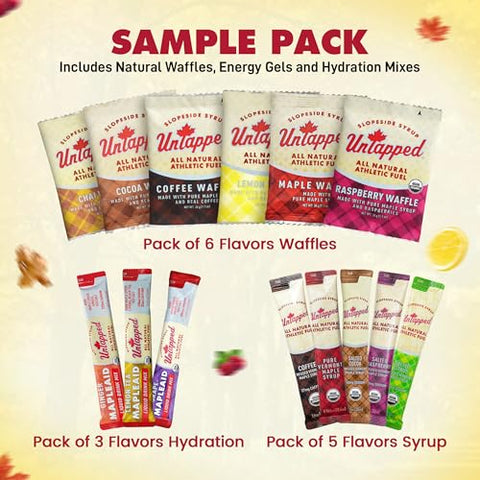 Untapped - UnTapped Pack de Amostras: Energia Natural para Atletas – 100% Natural – 5 Sabores – 10g cada