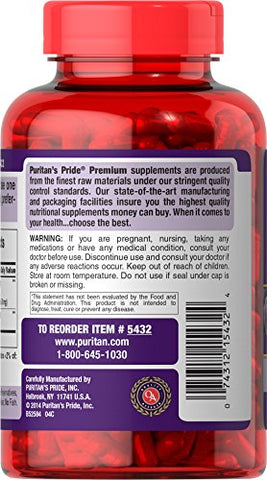 Puritan's Pride - Puritan’s Pride Extrato de Semente de Uva 100 Mg, 200 Comprimidos – Grapeseed Extract