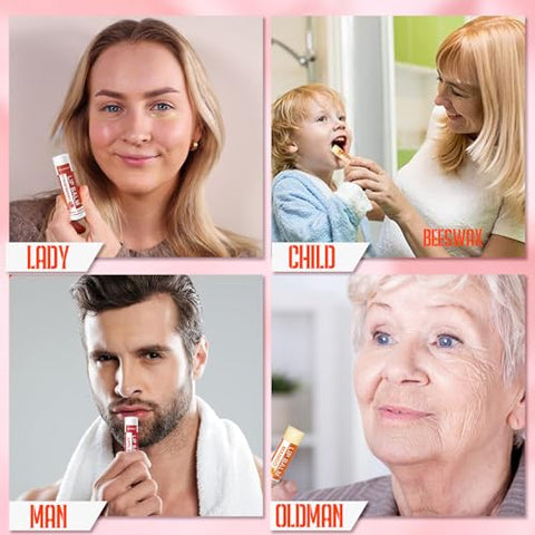 Yopela - 112 Pack Bálsamo Labial Natural a Granel Hidratante com Vitamina E e Óleo de Coco – Hidratação, Nutrição e Reparação para Lábios Secos e Rachados – 14 Sabores – Não-OGM