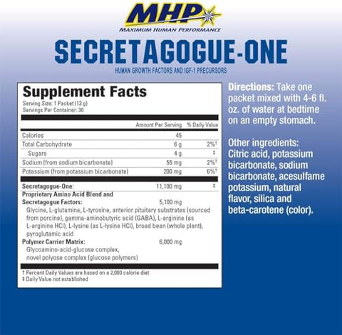 Maximum Human Performance - MHP Secretagogue Clinical Strength-Gold Laranja 30 Unidades – Potencialize sua saúde e energia com o melhor suplemento