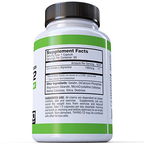 BioCor Nutrition Thyro-T2 – Queimador de Gordura Hormonal da Tireoide – Acelere o Metabolismo e Perca Peso (60 Cápsulas – 1 Mês de Fornecimento)