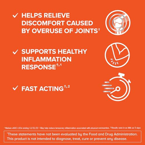 5-em-1 Suplemento para Suporte Articular, Ação Rápida, Dose de Uma Cápsula, Apoio à Resposta Inflamatória Saudável - Qunol