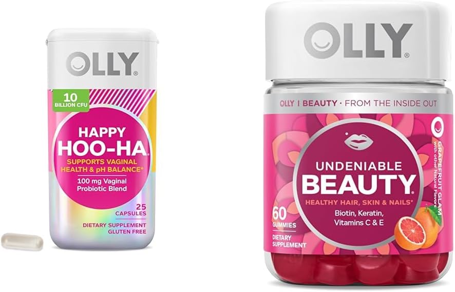 Cápsulas Felizes Hoo-Ha – Energia e Bem-estar para Mulheres | 60 cápsulas - OLLY