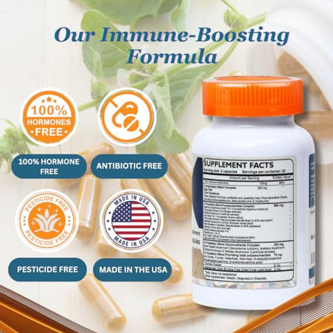 Dislafarm - Transfer Factor Enhanced – Cápsulas Naturais 100, Suporte Imunológico – Fator de Transferência do Colostrum Bovino e Gema de Ovo