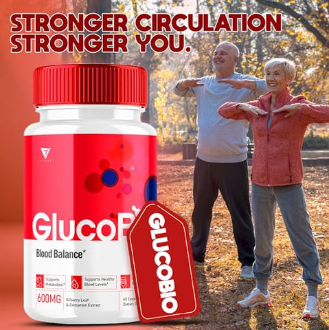 Fyvus - (2 Pacotes) Cápsulas de Suporte à Saúde e Bem-Estar GlucoBio, Pílulas Gluco Bio, Vitamina Natural Gluco Bio para Saúde Geral e Bem-Estar, Suplemento de Suporte ao Glicogênio, Cápsulas BioGluco (120…)