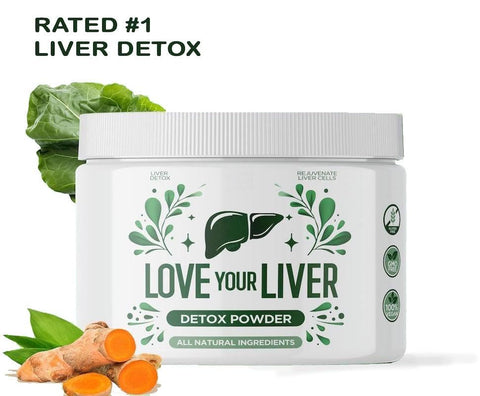 Love Your Liver - Detox Cleanse Powder – 42 Porções de Limpeza do Fígado Detox | Pó Detox para Limpeza do Fígado – 42 Porções | Marca em Destaque