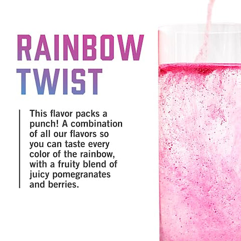 BIOSTEEL - BioSteel Zero Sugar Hydration Mix: Hidratação saborosa com 5 eletrólitos essenciais, sabor Rainbow Twist, 45 porções por pote